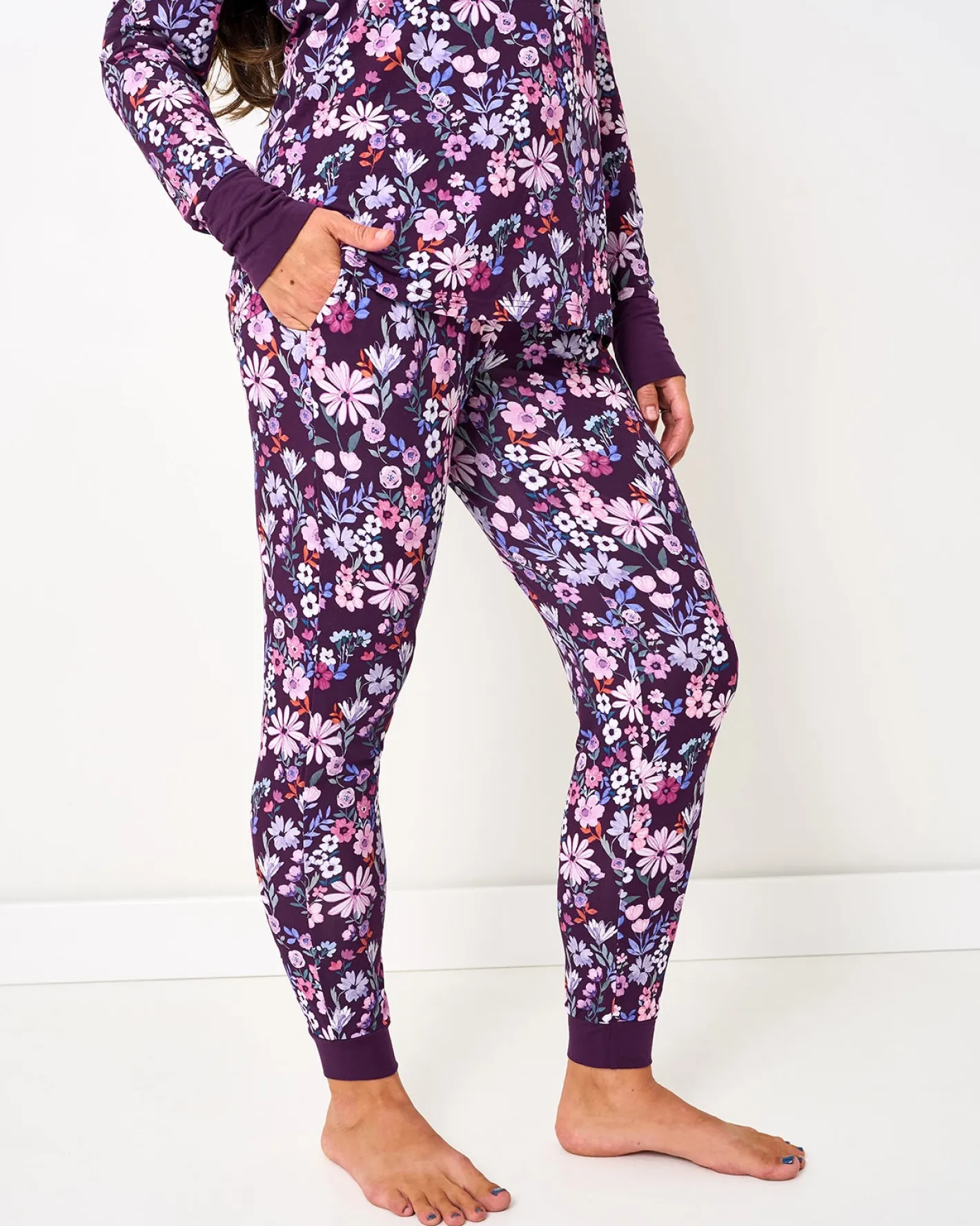Mommy & Me|Mommy & Me<Little Sleepies Women's Pajama Pants Violet Meadow