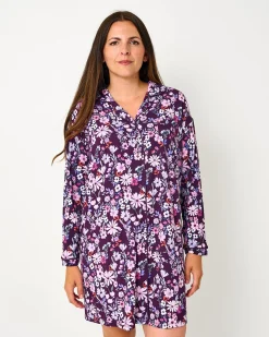 Mommy & Me|Mommy & Me<Little Sleepies Women's Sleep Shirt Violet Meadow