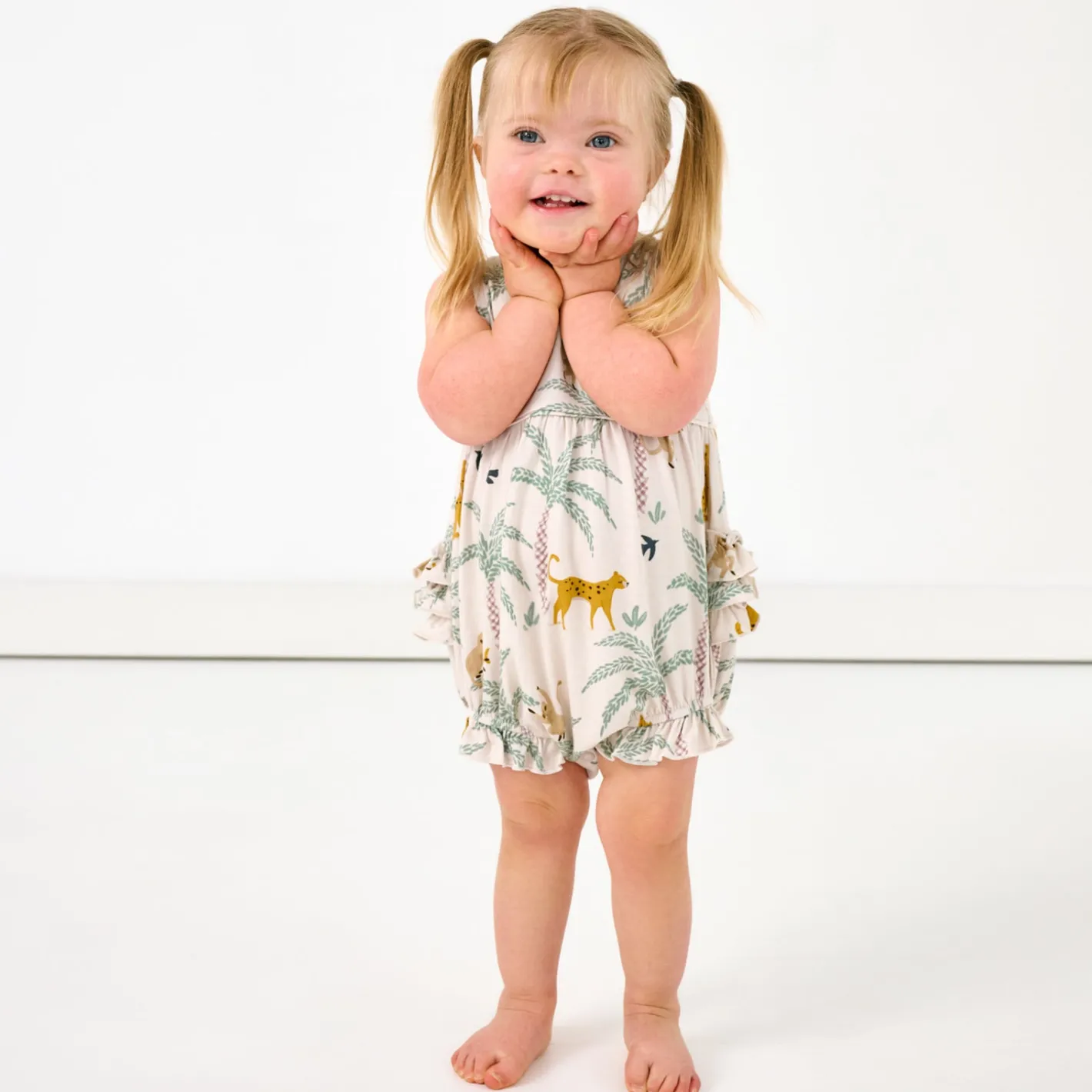 Bamboo Baby Clothes|Rompers<Little Sleepies Bubble Romper Wild Escape