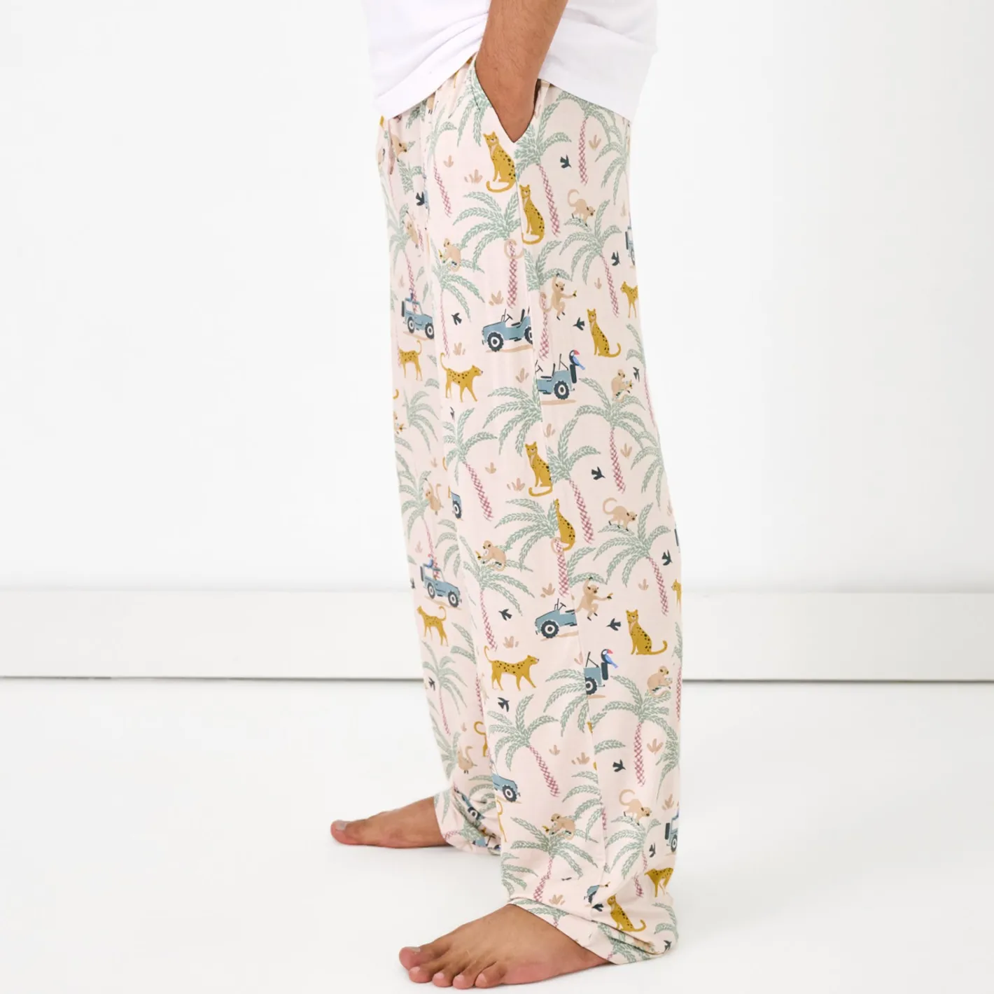 Daddy & Me|Full Family Matching<Little Sleepies Men's Pajama Pants Wild Escape