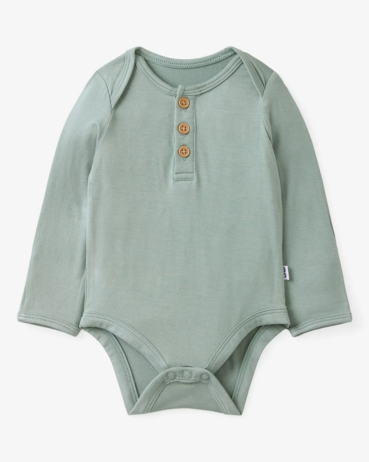 The Newborn Shop|The Newborn Shop<Little Sleepies Henley Bodysuit Willow