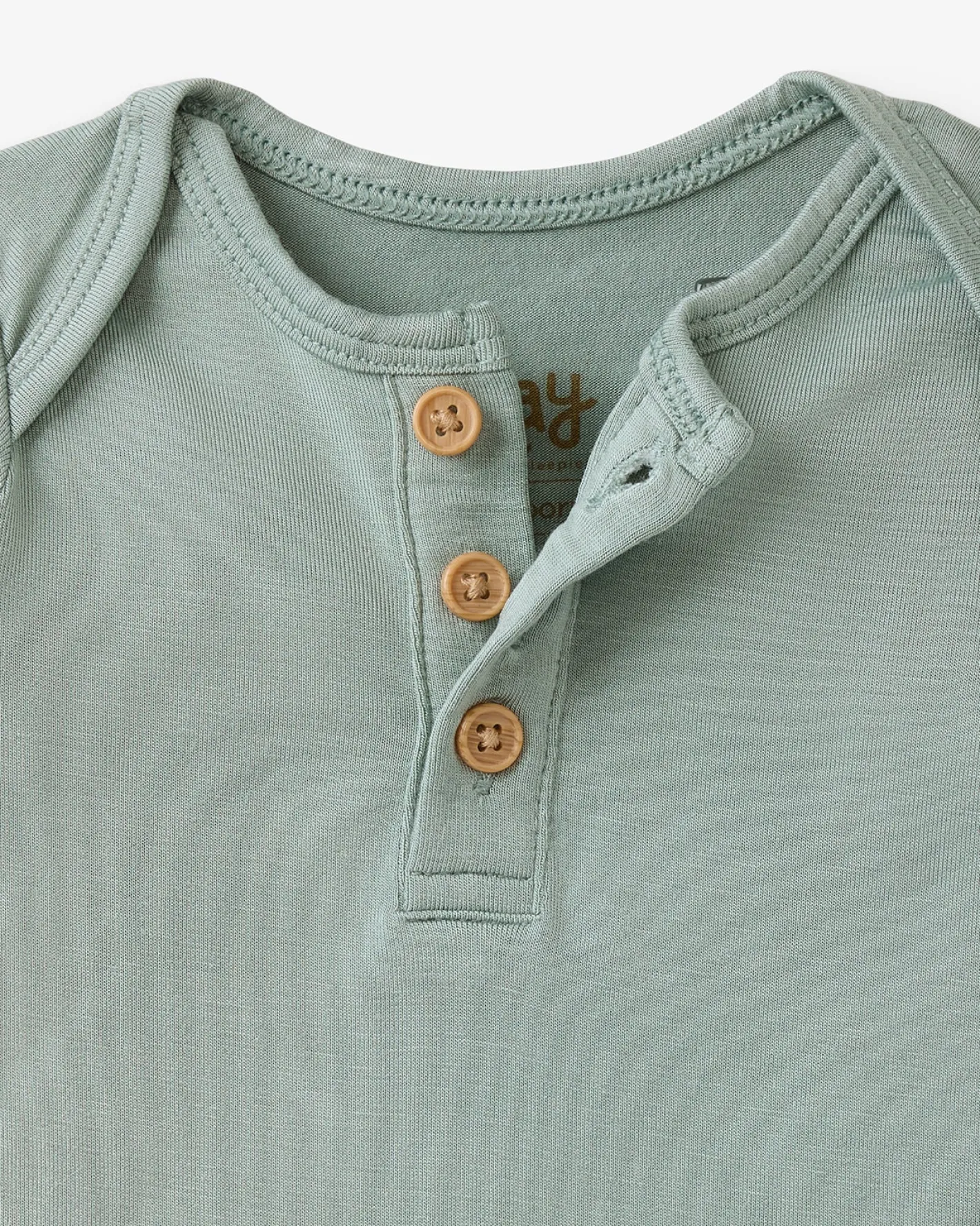 The Newborn Shop|The Newborn Shop<Little Sleepies Henley Bodysuit Willow