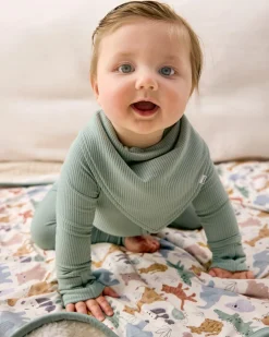 The Newborn Shop|The Newborn Shop<Little Sleepies Ribbed Bandana Bib Willow
