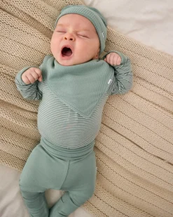 The Newborn Shop|The Newborn Shop<Little Sleepies Ribbed Bandana Bib Willow