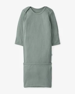 The Newborn Shop|The Newborn Shop<Little Sleepies Ribbed Infant Gown Willow