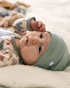 The Newborn Shop|The Newborn Shop<Little Sleepies Ribbed Infant Beanie Willow