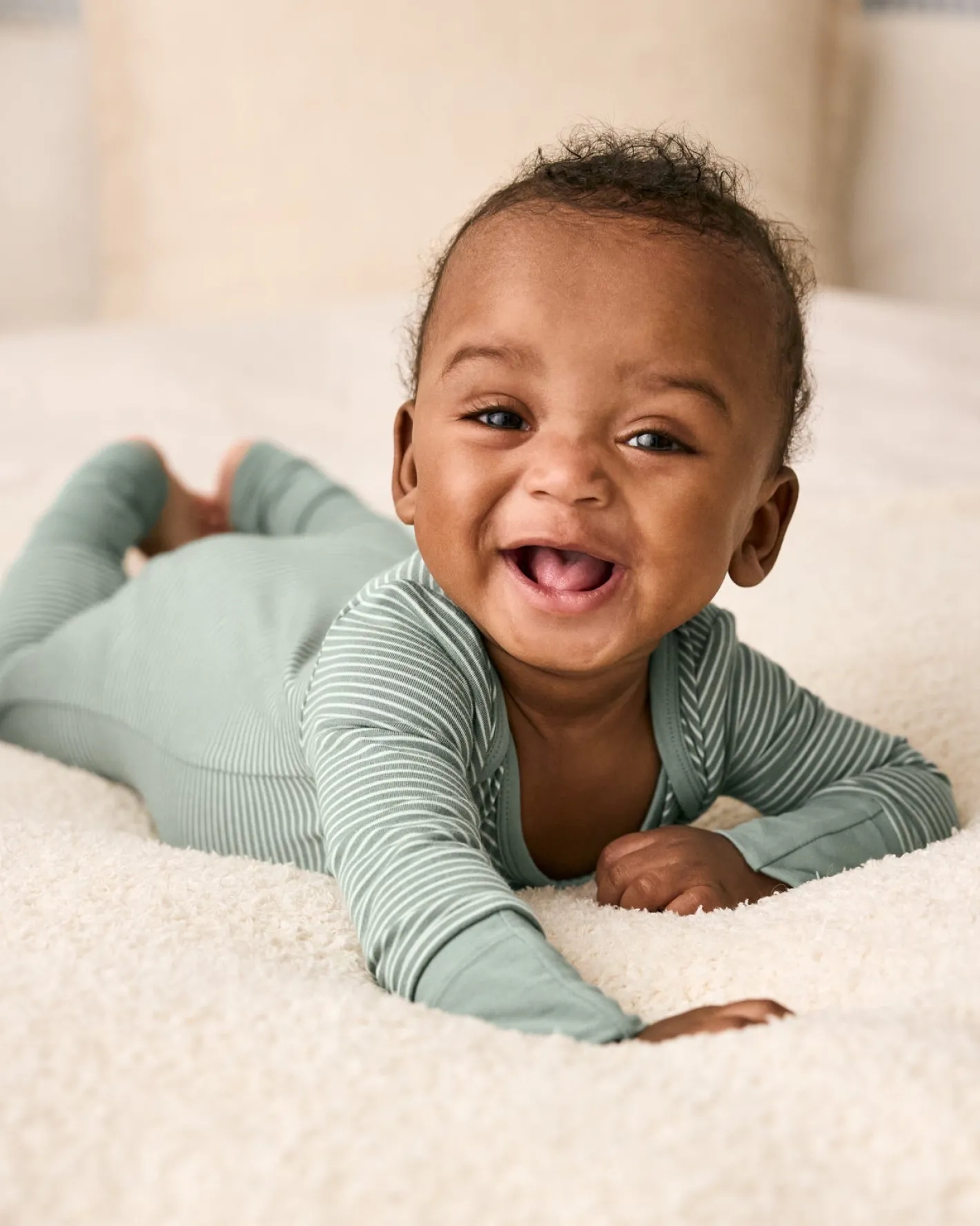 The Newborn Shop|The Newborn Shop<Little Sleepies Crescent Zippy Willow Stripe