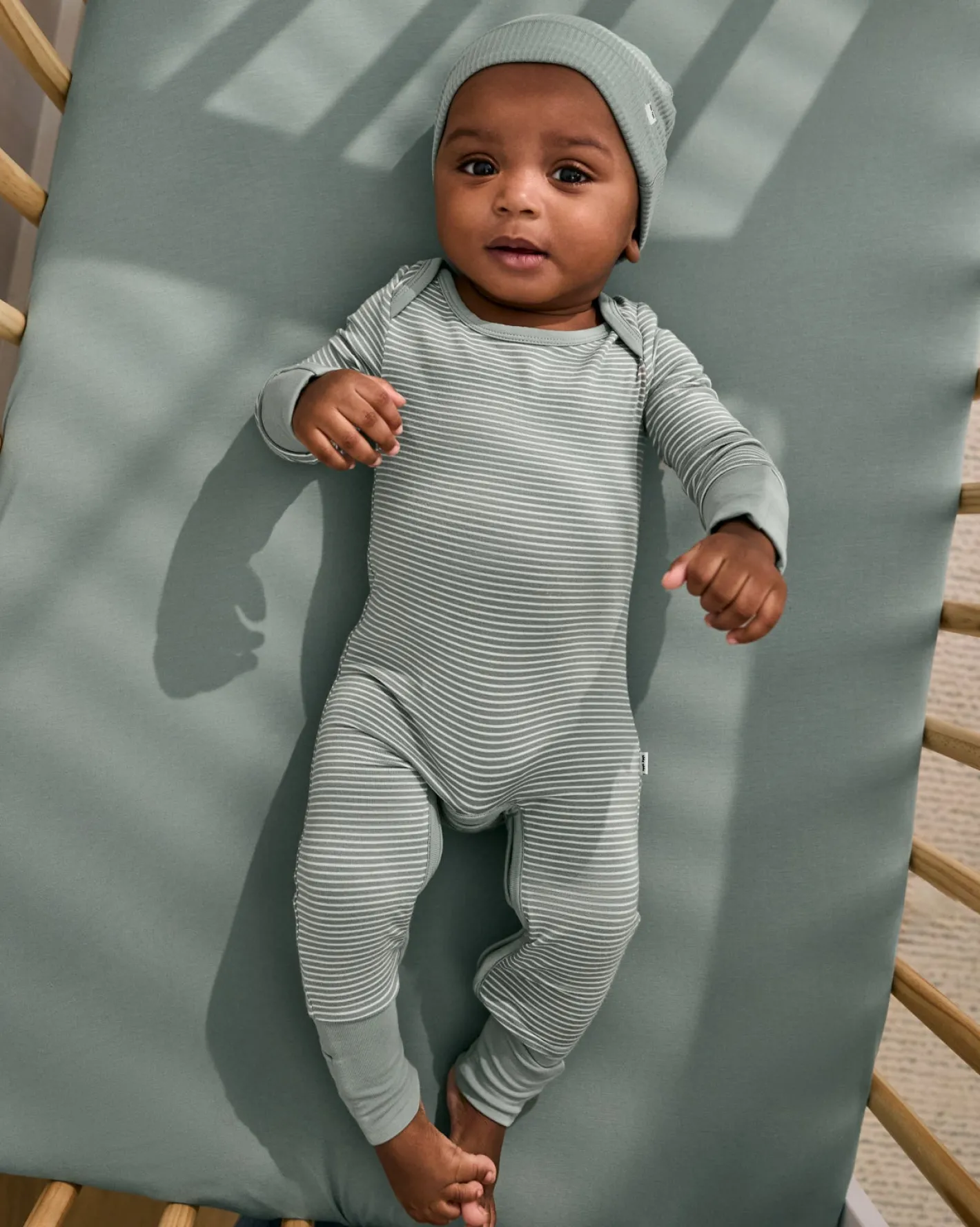 The Newborn Shop|The Newborn Shop<Little Sleepies Crescent Zippy Willow Stripe
